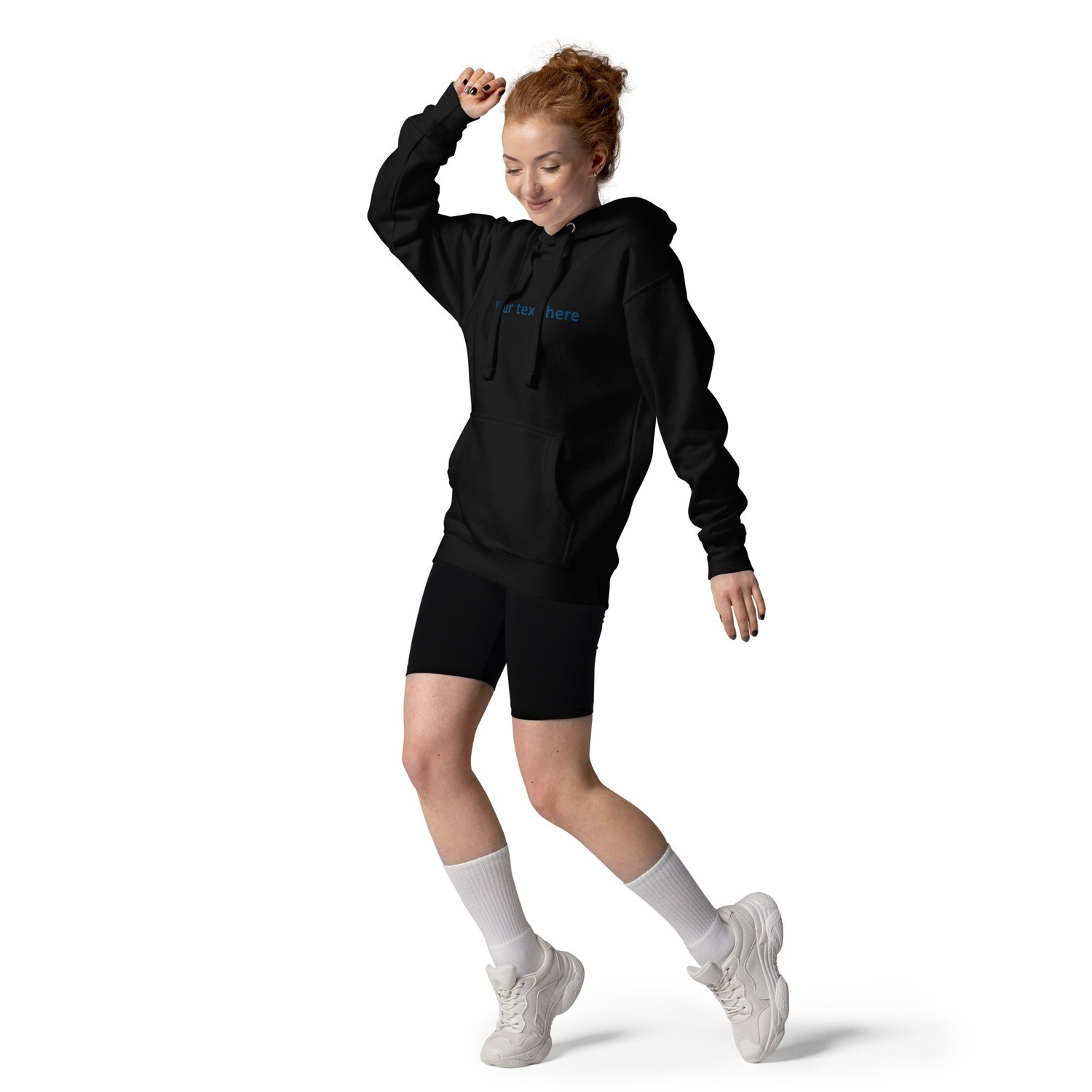 Staple hoodie with large embroidery