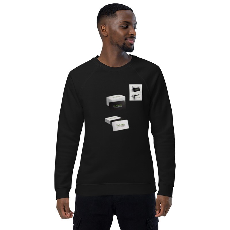 Unisex organic raglan sweatshirt