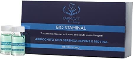 Farmavit &#39;Bio Staminal&#39; Trattamento intensivo anticaduta 10x8ml Spaciale Uomo