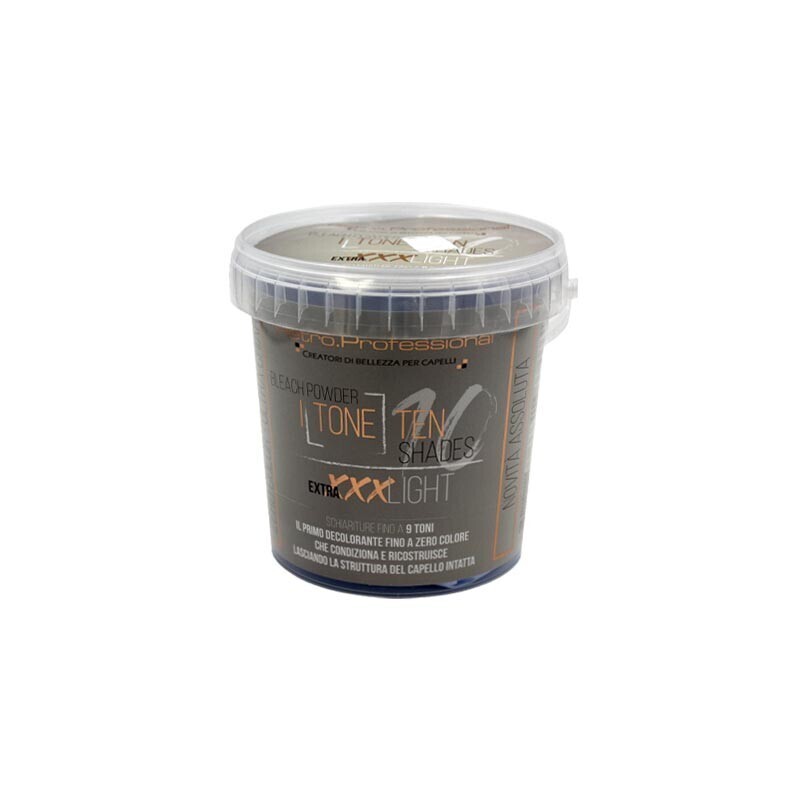 Retrò Professionale ITONE TEN SHADES Extra XXX Polvere Decolorante 9 Toni 500gr