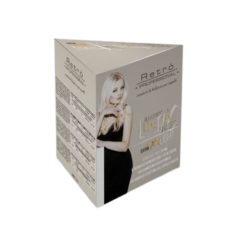 Retrò Professionale ITONE TEN SHADES Extra XXX Polvere Decolorante 9 Toni 500gr