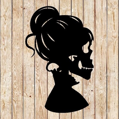 Woman´s Creepy Skull cutting file