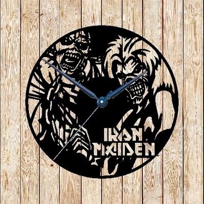 Iron Maiden Clock Vector Cutting File