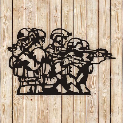 ANZAC soldiers cutting file