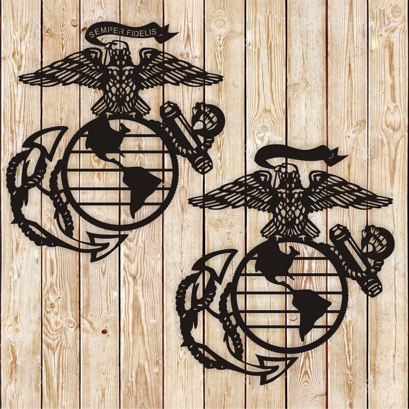 Marine corps sign cutting file