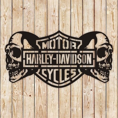 Harley-Davidson Skull Cutting File