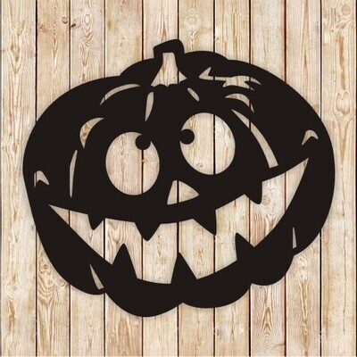 Crazy Pumpkin FREE Halloween decor cutting file