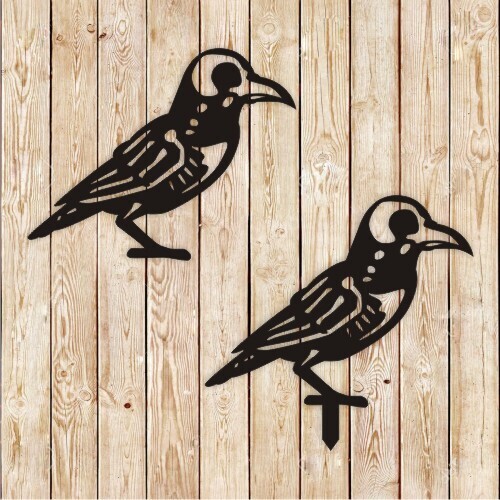 Crow Halloween&#39;s Yard Decor cutting file