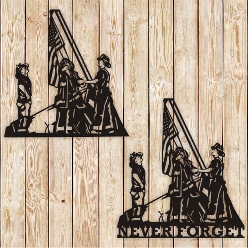 9/11 Hero Firemen vector