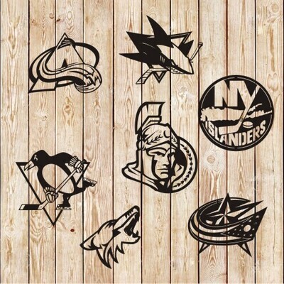 NHL All Teams Logos LOT cutting file