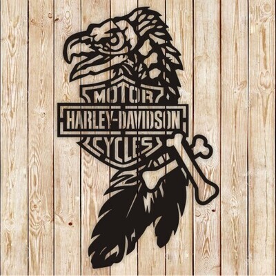 Harley-Davidson Eagle Skull Cutting File