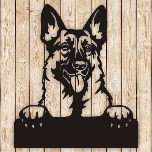 German Shepherd Dog Bowl Name Cutting file