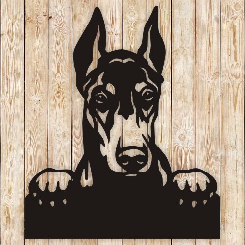 Doberman Dog Bowl Name Cutting file