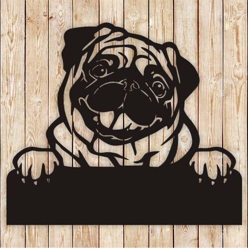 Pug Dog Bowl Name Cutting file