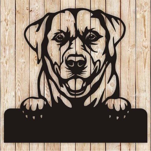 Labrador Dog Bowl Name Cutting file