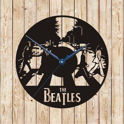 The Beatles Clock Vector Cutting File
