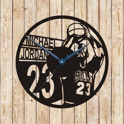 Michael Jordan Clock Vector Cutting File