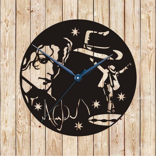 Michael Jackson 1 Clock Vector Cutting File