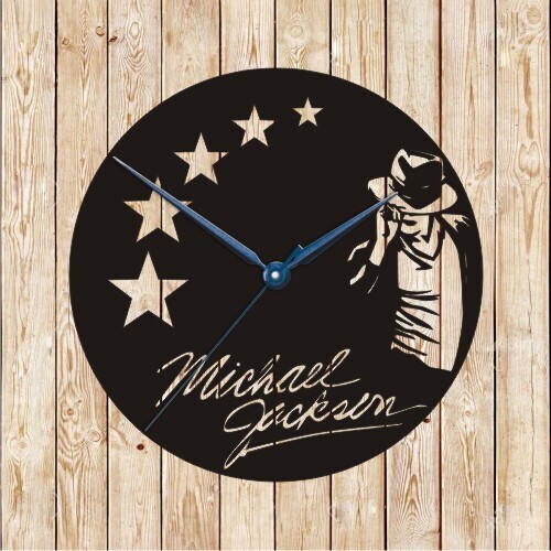Michael Jackson 3 Clock Vector Cutting File