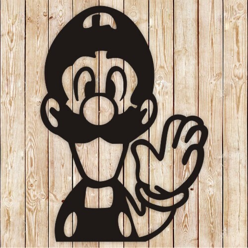 Mario Bros Luigi Cutting File