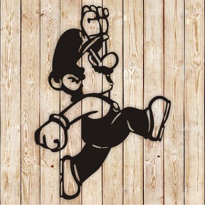 Mario Bros Jumping Cutting File