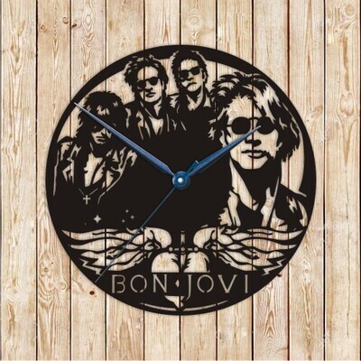 Bon Jovi Clock Vector Cutting File