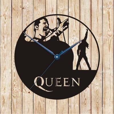 Queen Freddy Mercury Clock Vector Cutting File