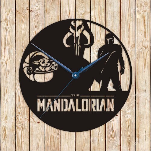 Mandalorian Clock Vector Cutting File