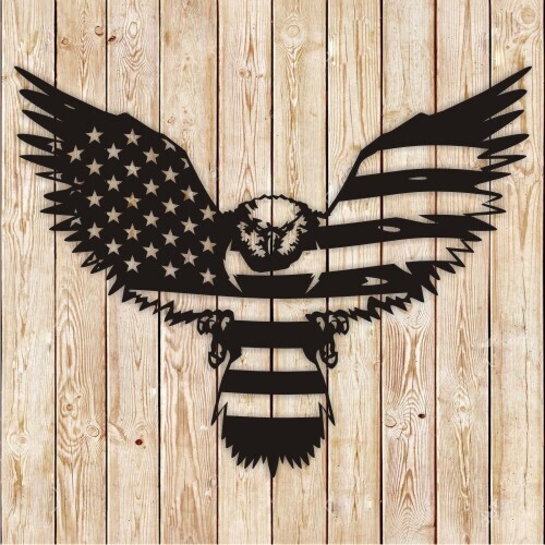 Liberty Eagle American Flag Cutting File