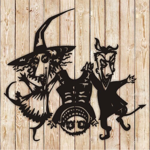 Nightmare Before Christmas Trick or Treaters cutting file