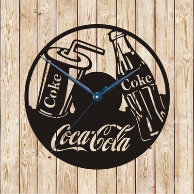 Coca Cola Clock Vector Cutting File