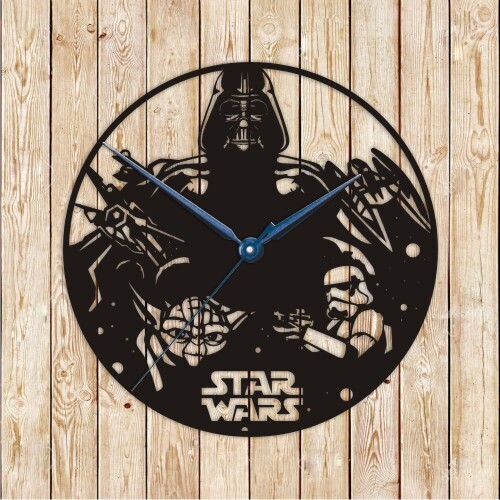 Star Wars Clock Vector Cutting File