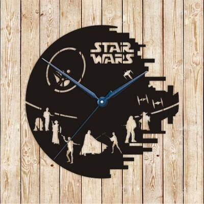 Star Wars Clock Vector Cutting File