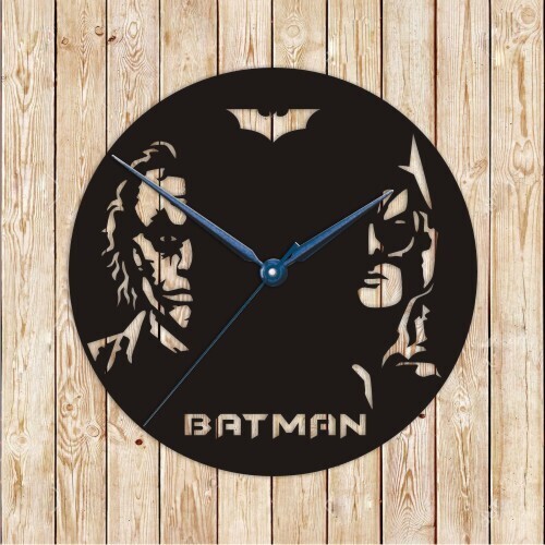 Batman &amp; Joker Clock Vector Cutting File