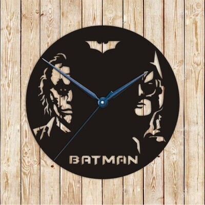 Batman & Joker Clock Vector Cutting File
