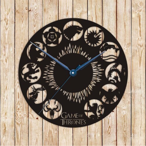 Game of Thrones Clock Vector Cutting File