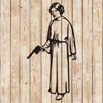 Star Wars Princess Leia Vector Cutting File