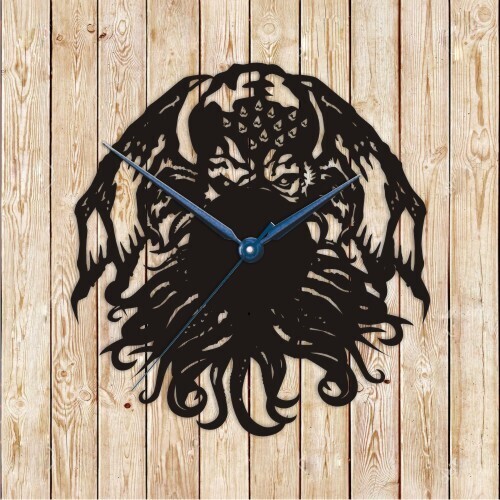 Cthulhu Clock Vector Cutting File