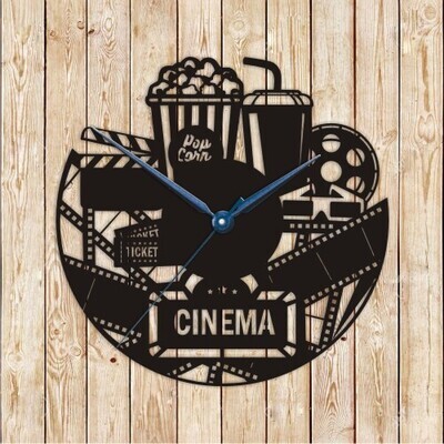 Cinema Clock Vector Cutting File
