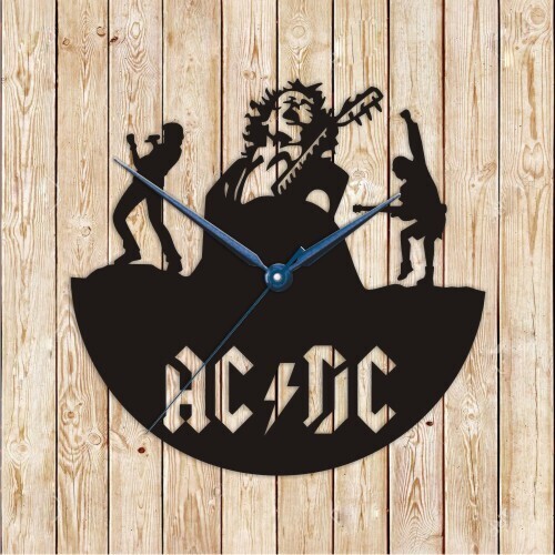 AC/DC Clock Vector Cutting File