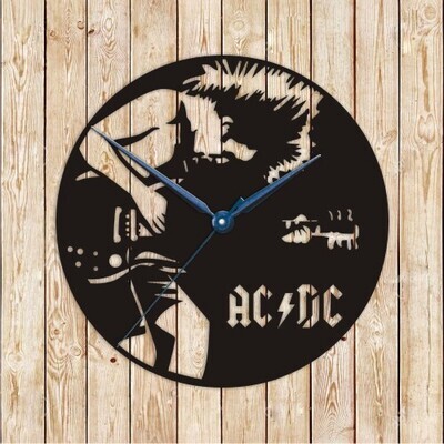 AC/DC Clock Vector Cutting File