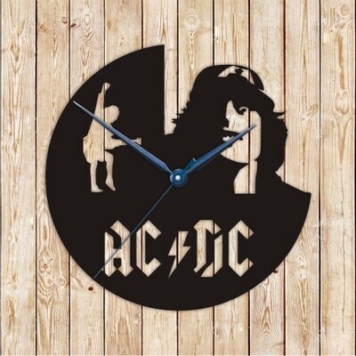 AC/DC Clock Vector Cutting File