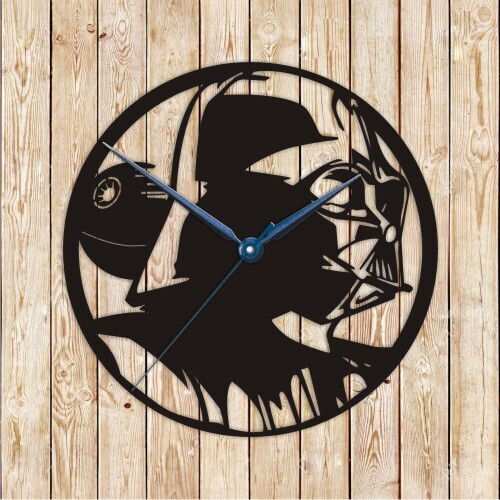 Star Wars Darth Vader Clock Vector Cutting File