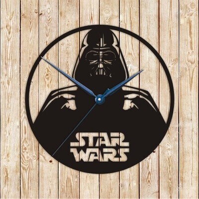 Star Wars Darth Vader Clock Vector Cutting File