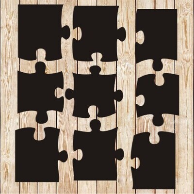 Puzzle 9 Pieces cutting file