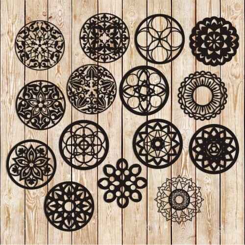 Mandala Patterns lot Vector Cutting File