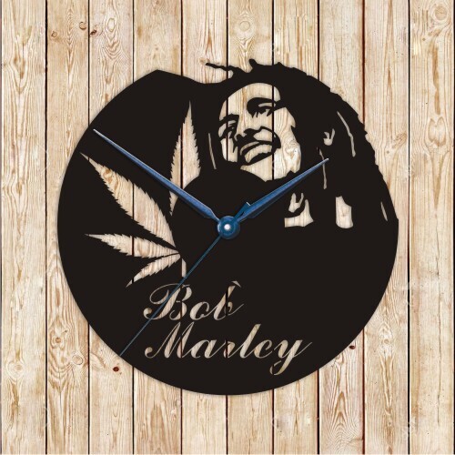 Bob Marley Clock Vector Cutting File