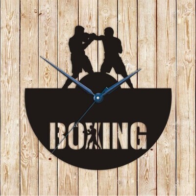 Boxing Clock Vector Cutting File