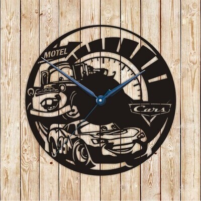 Cars Clock Vector Cutting File