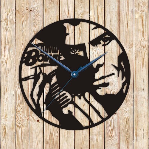David Bowie Clock Vector Cutting File